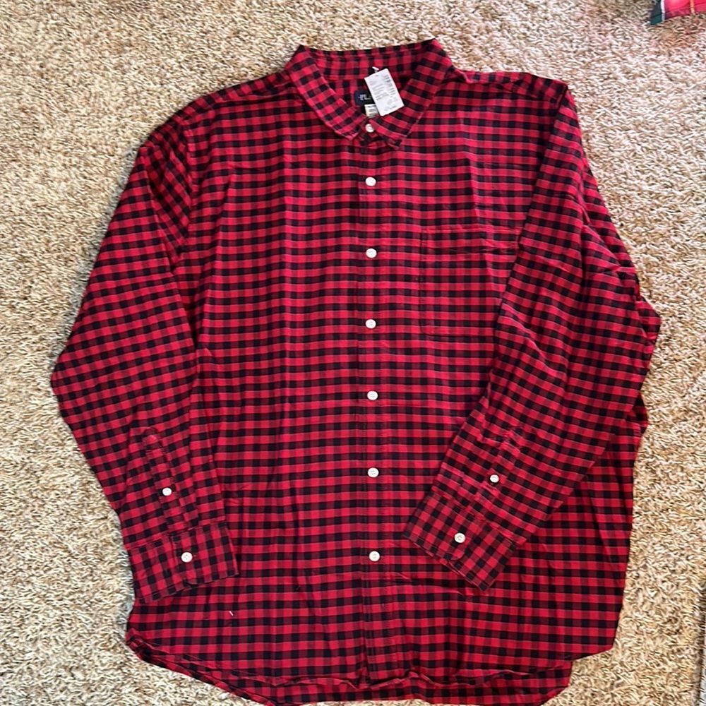 NWT- Place - Men’s Buffalo Plaid Button Down - Size XXL